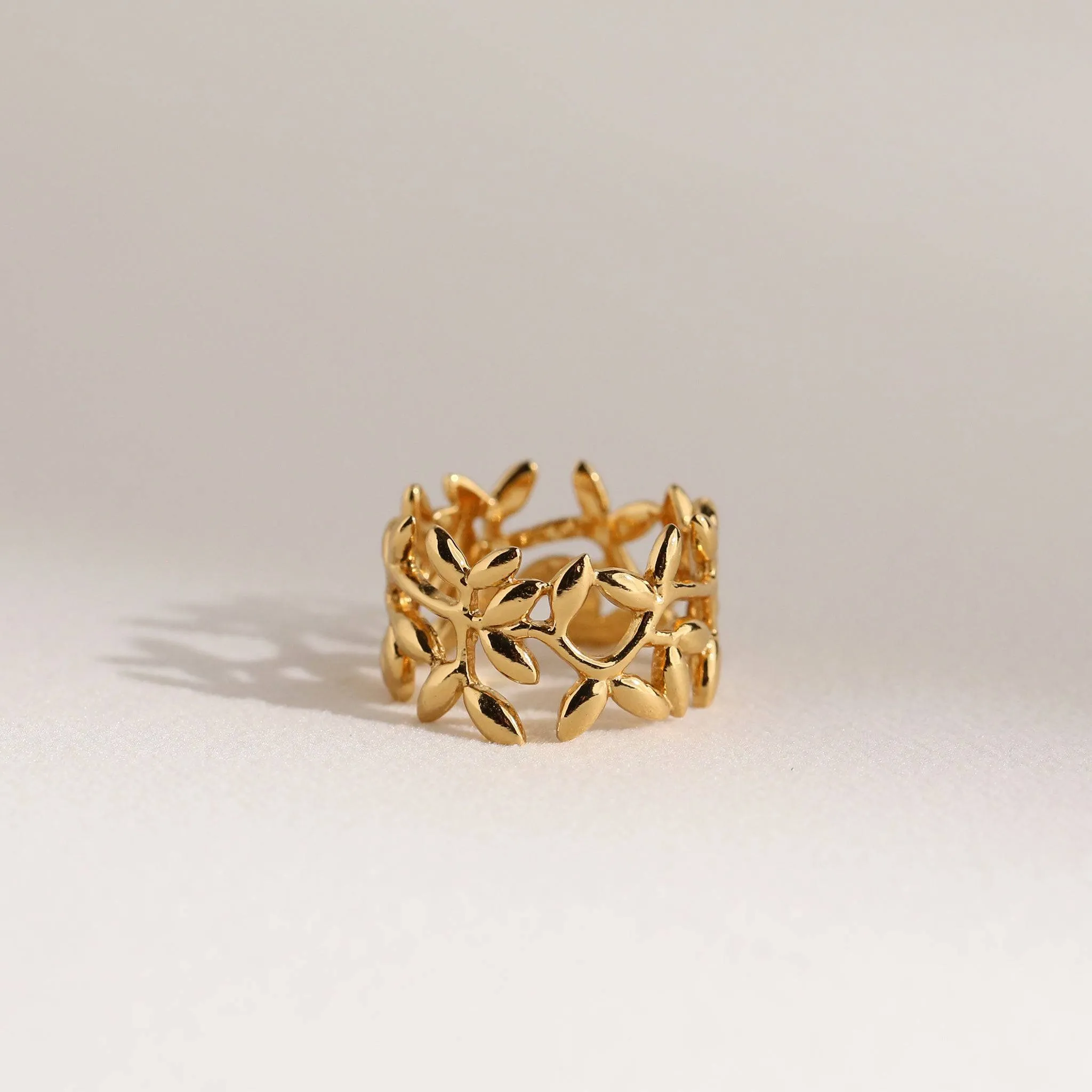 OLIVE LEAF RING