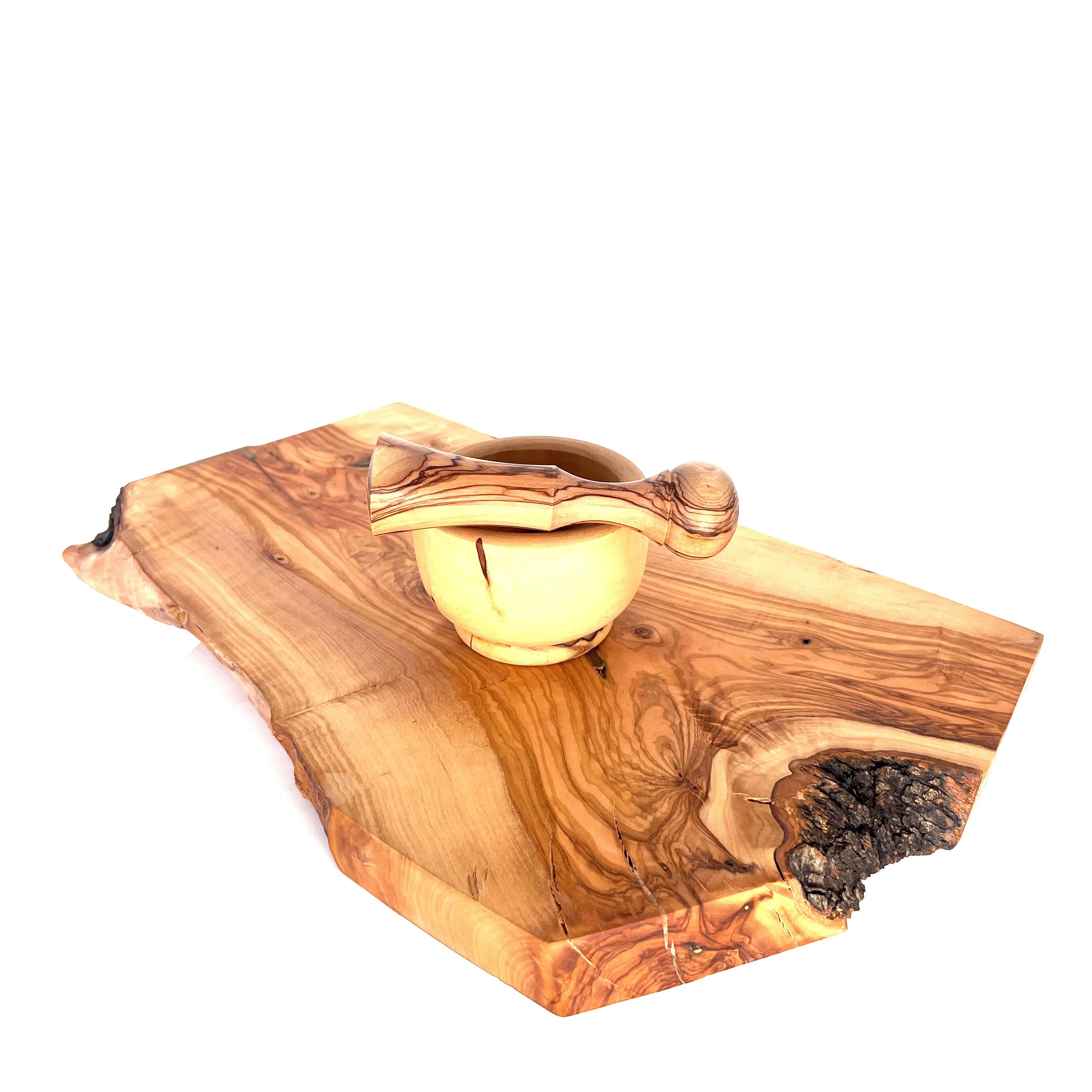 Olive Wood Mortar and Pestle