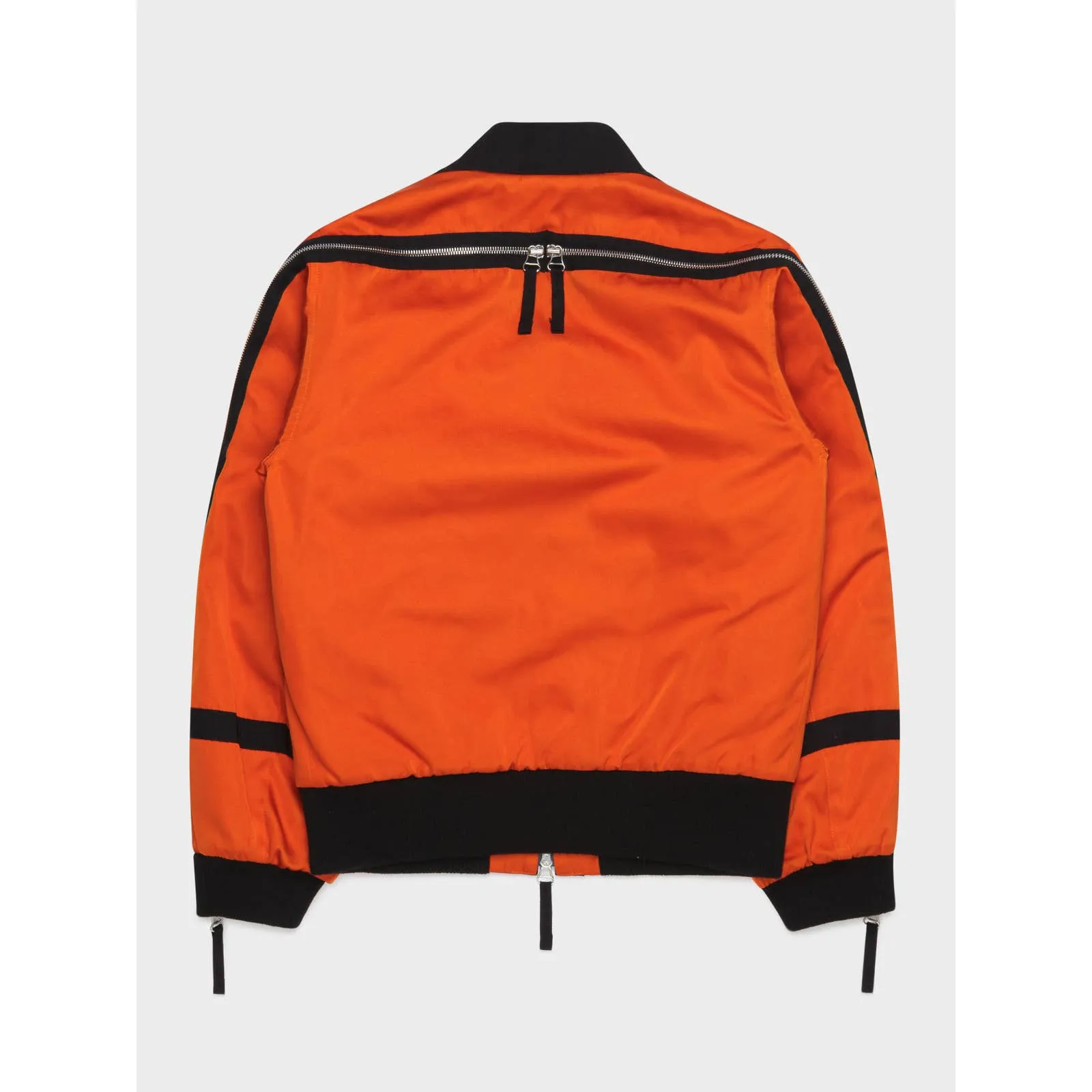 Orange Backzip Bomber