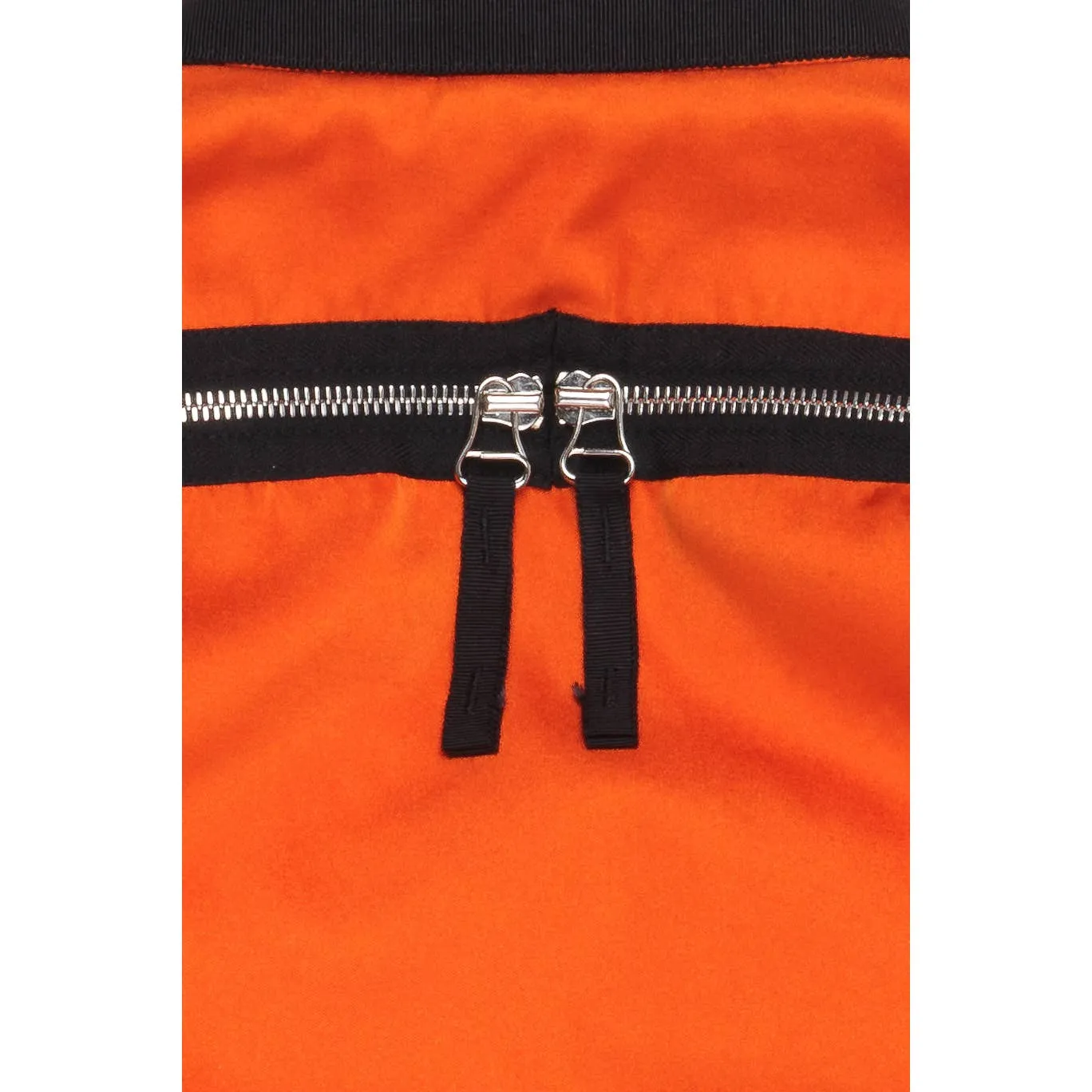 Orange Backzip Bomber