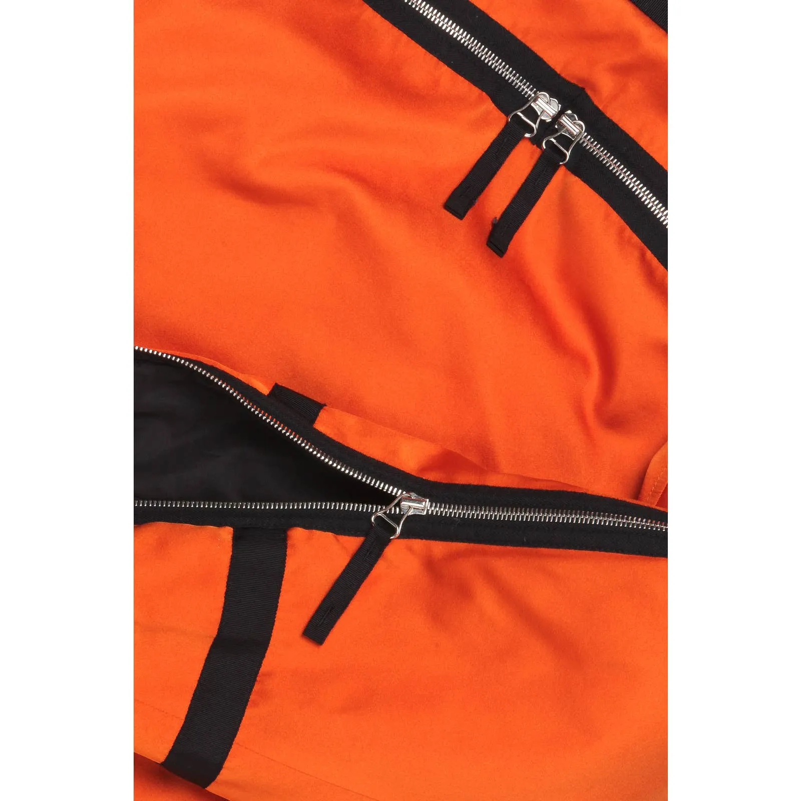 Orange Backzip Bomber