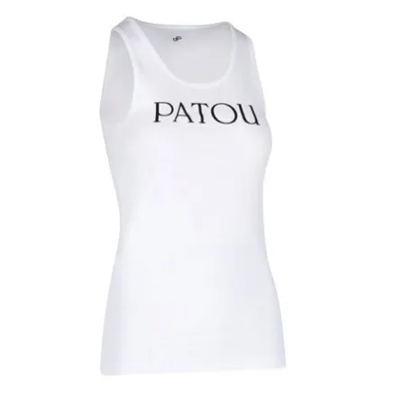 PATOU  |Street Style U-Neck Bi-color Plain Cotton Logo