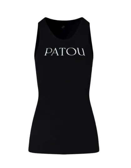 PATOU  |Street Style U-Neck Bi-color Plain Cotton Logo