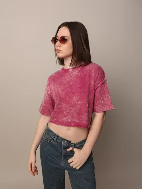 Pink Washed Boxy Fit T-shirt