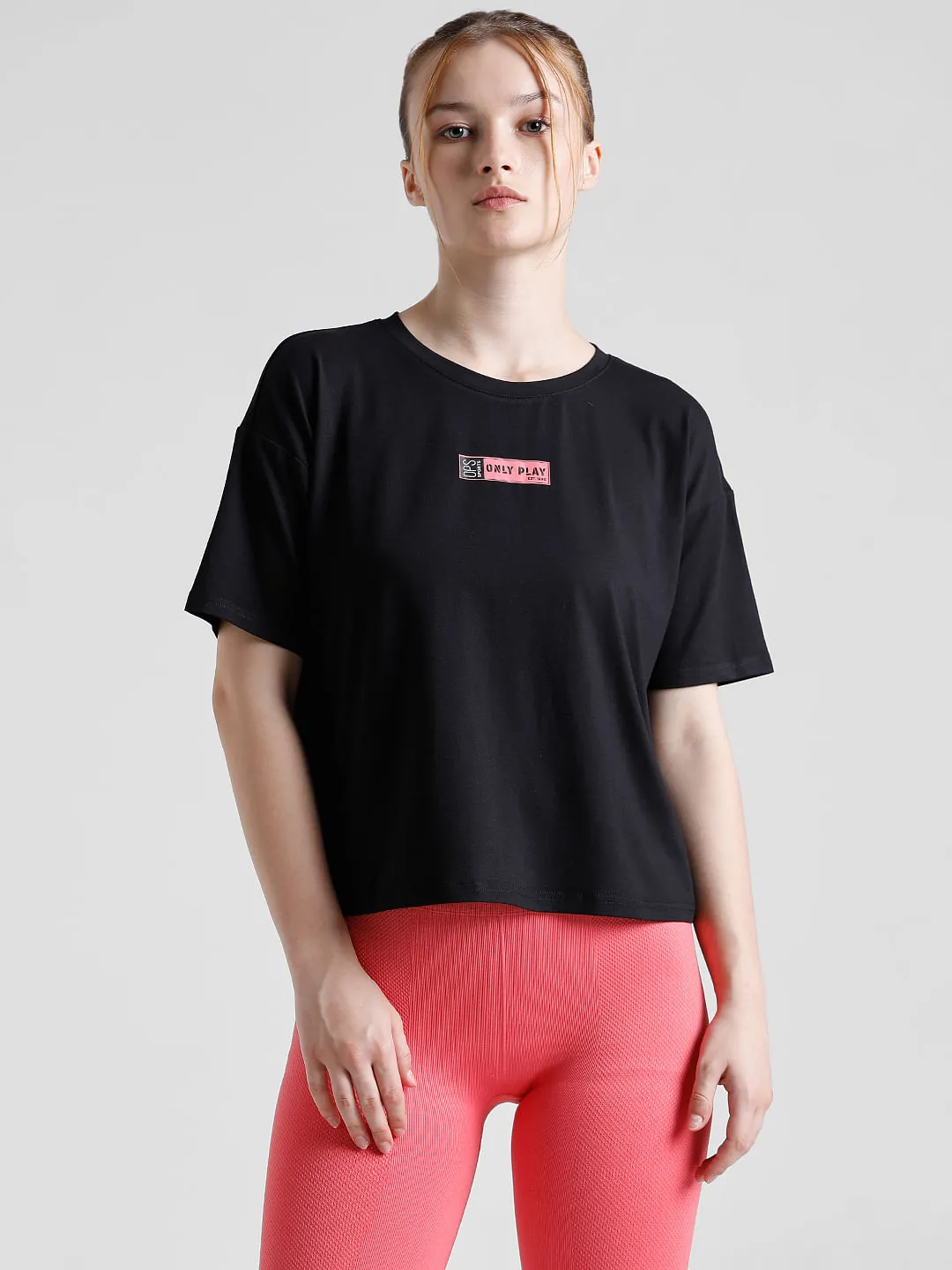 PLAY Black Boxy Fit Training T-shirt