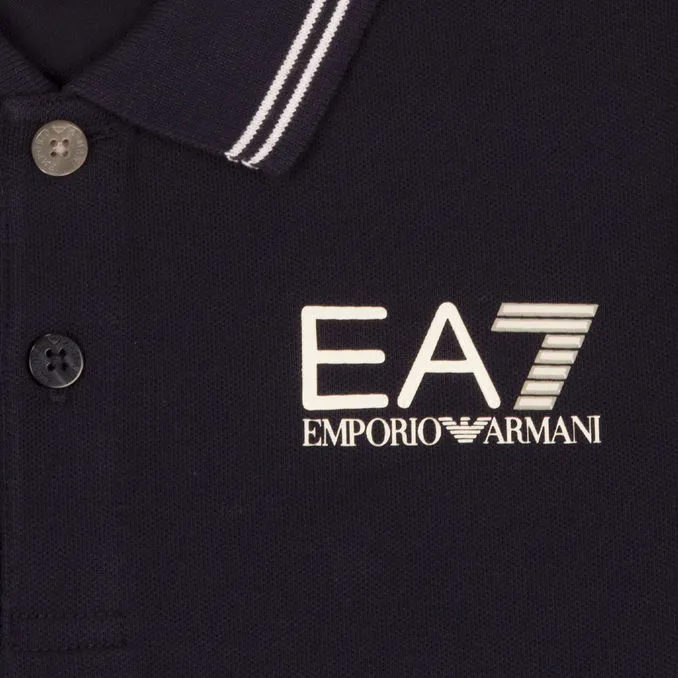 POLO CHEST LOGO EA7 Boy Navy