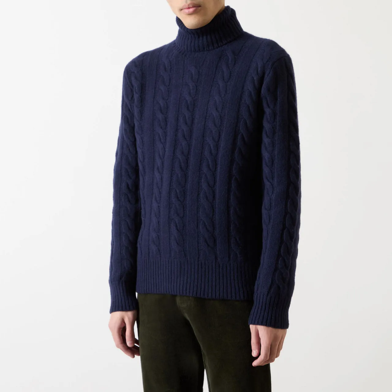 POLO RALPH LAUREN Cable-Knit Aran Sweater - Navy