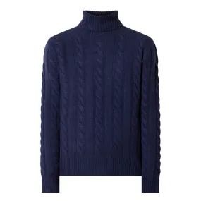 POLO RALPH LAUREN Cable-Knit Aran Sweater - Navy