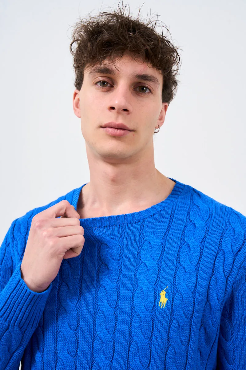 POLO RALPH LAUREN Maglia in cotone a trecce