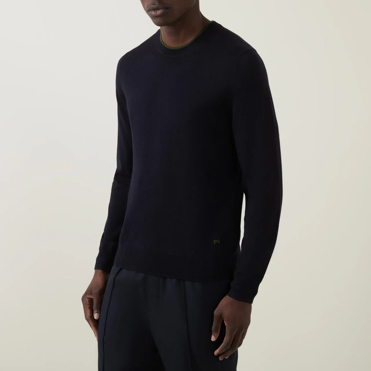 PS PAUL SMITH Embroidered Logo Sweater - Navy