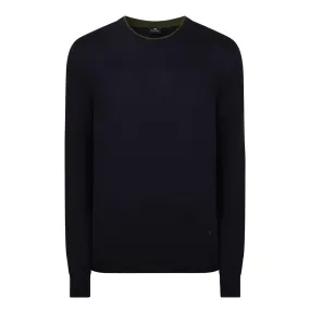 PS PAUL SMITH Embroidered Logo Sweater - Navy