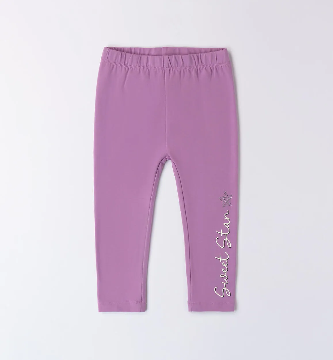 Purple leggings little girl