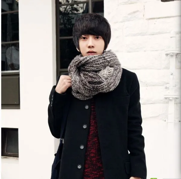 Scarf for man wholesale winter loose knit