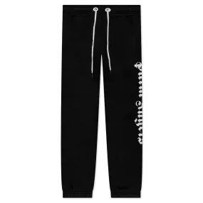 Side Logo Sweatpants - Black/White