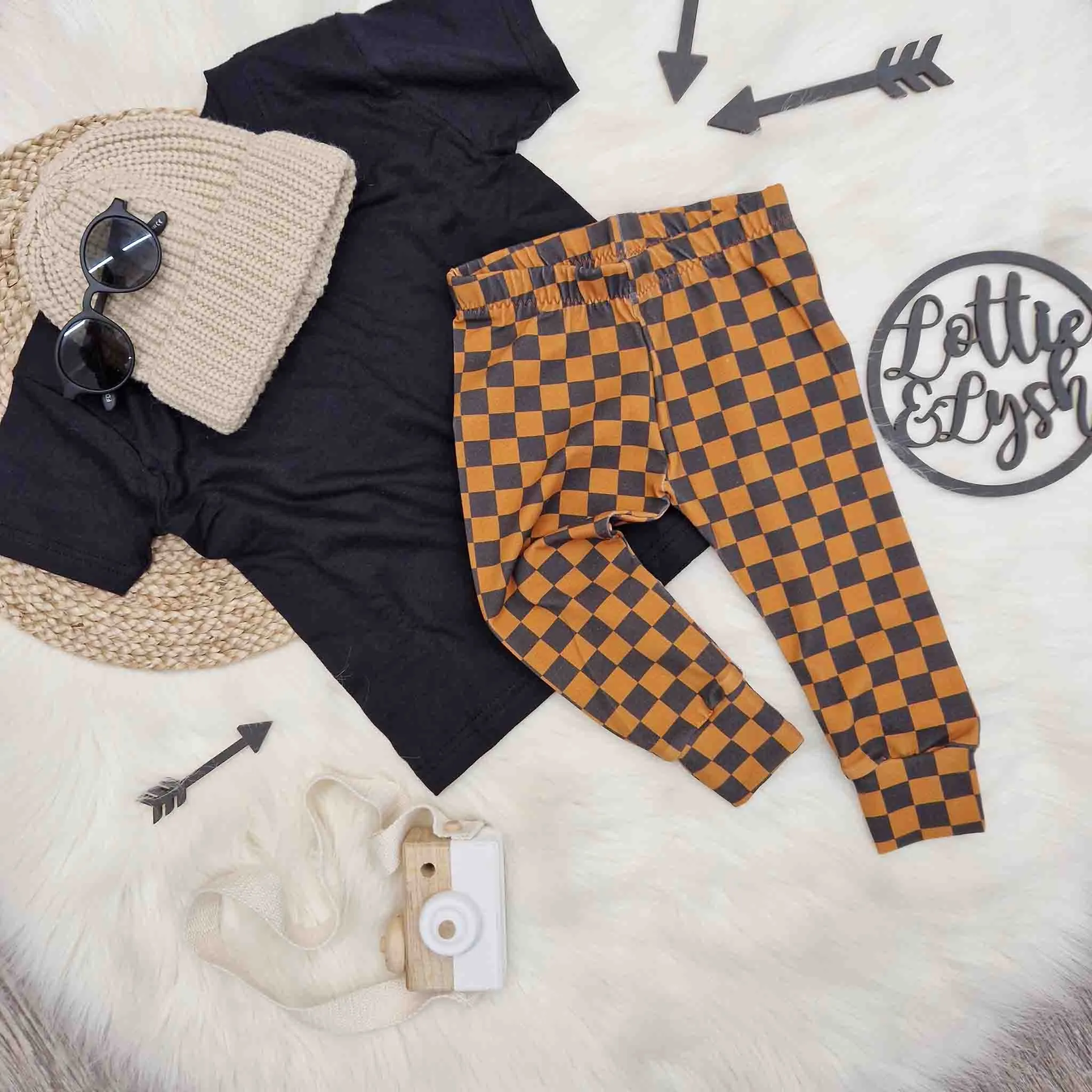 Skate Style Checkerboard | Baby & Toddler Leggings