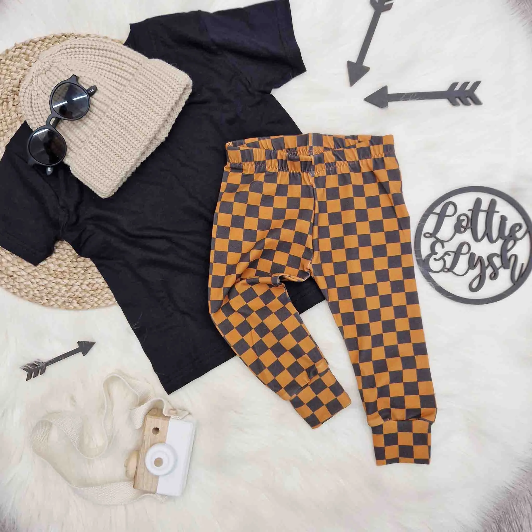 Skate Style Checkerboard | Baby & Toddler Leggings