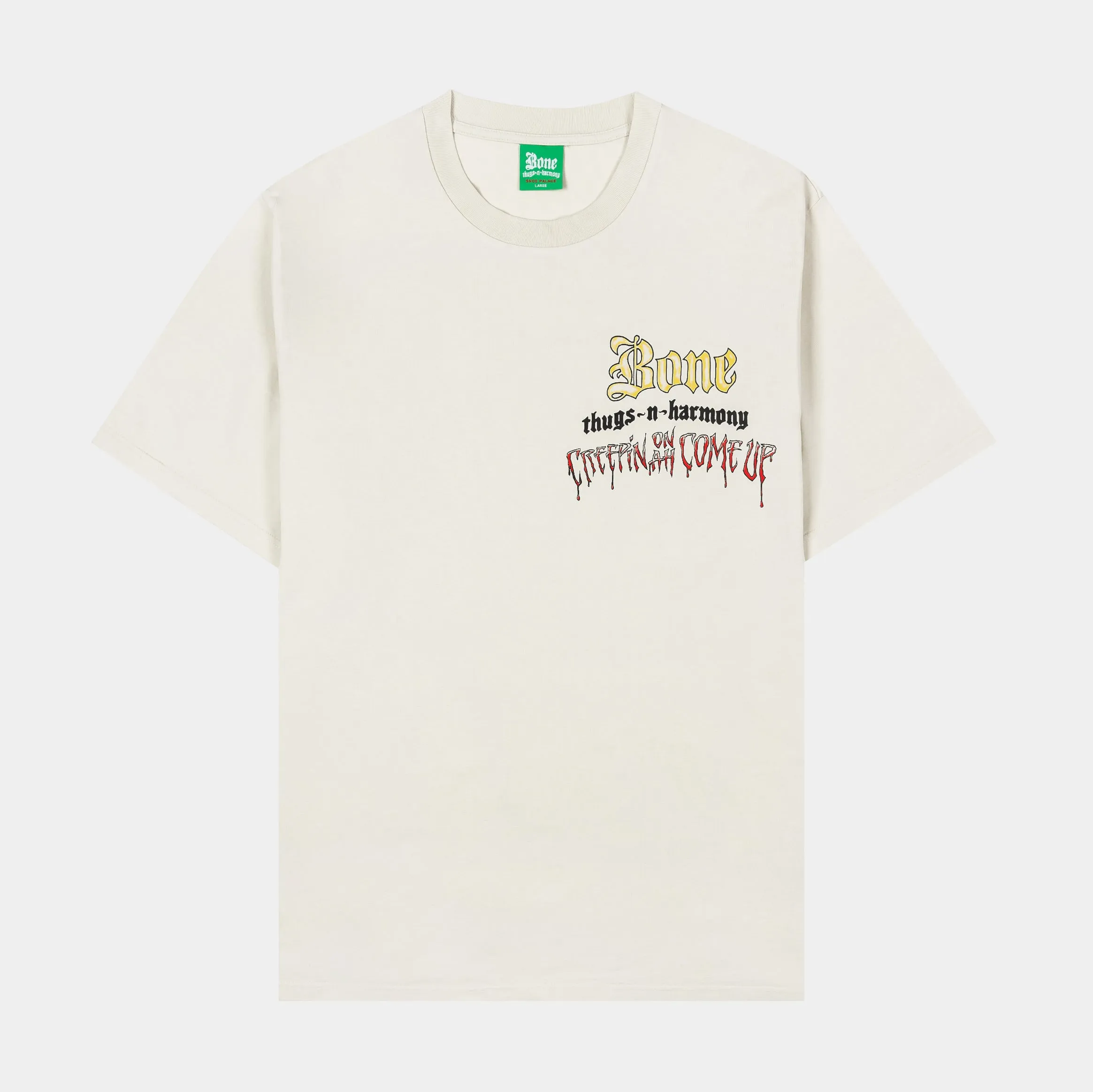 SP x Bone Thugs N Harmony Creepin Mens Short Sleeve Shirt (Beige/Red)