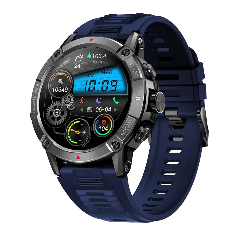 Sports Style Call Compass 400mAh Battery Health Monitoring Smartwatch