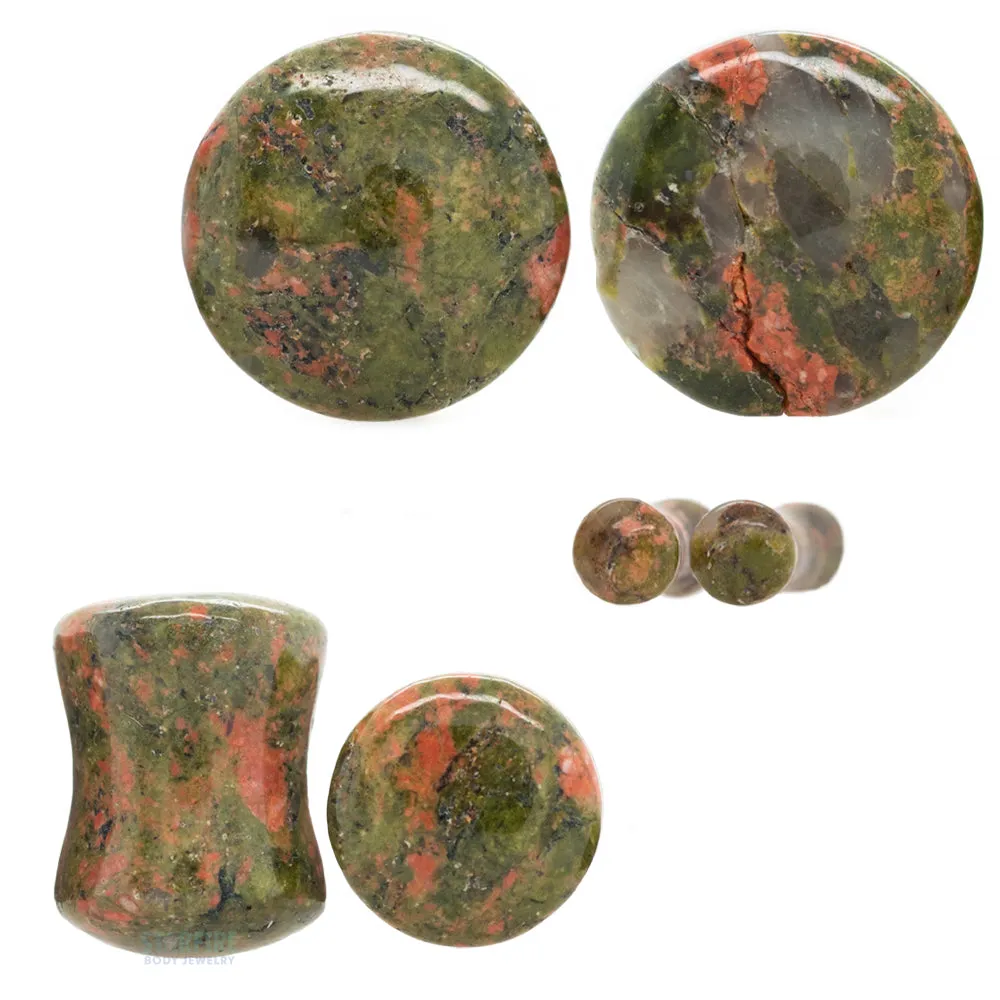 Stone Plugs - Unakite