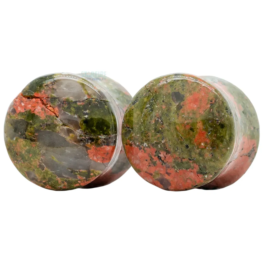 Stone Plugs - Unakite