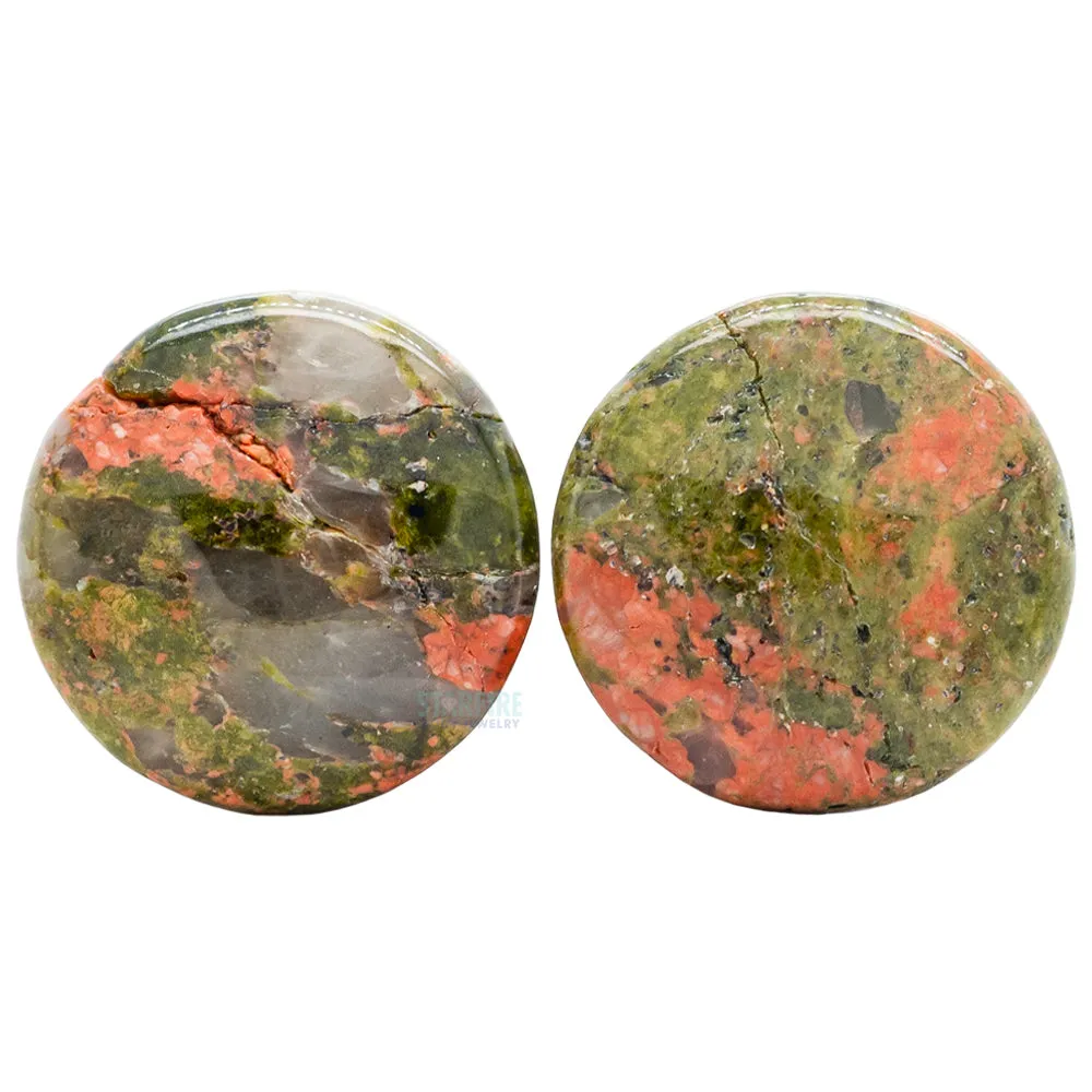 Stone Plugs - Unakite