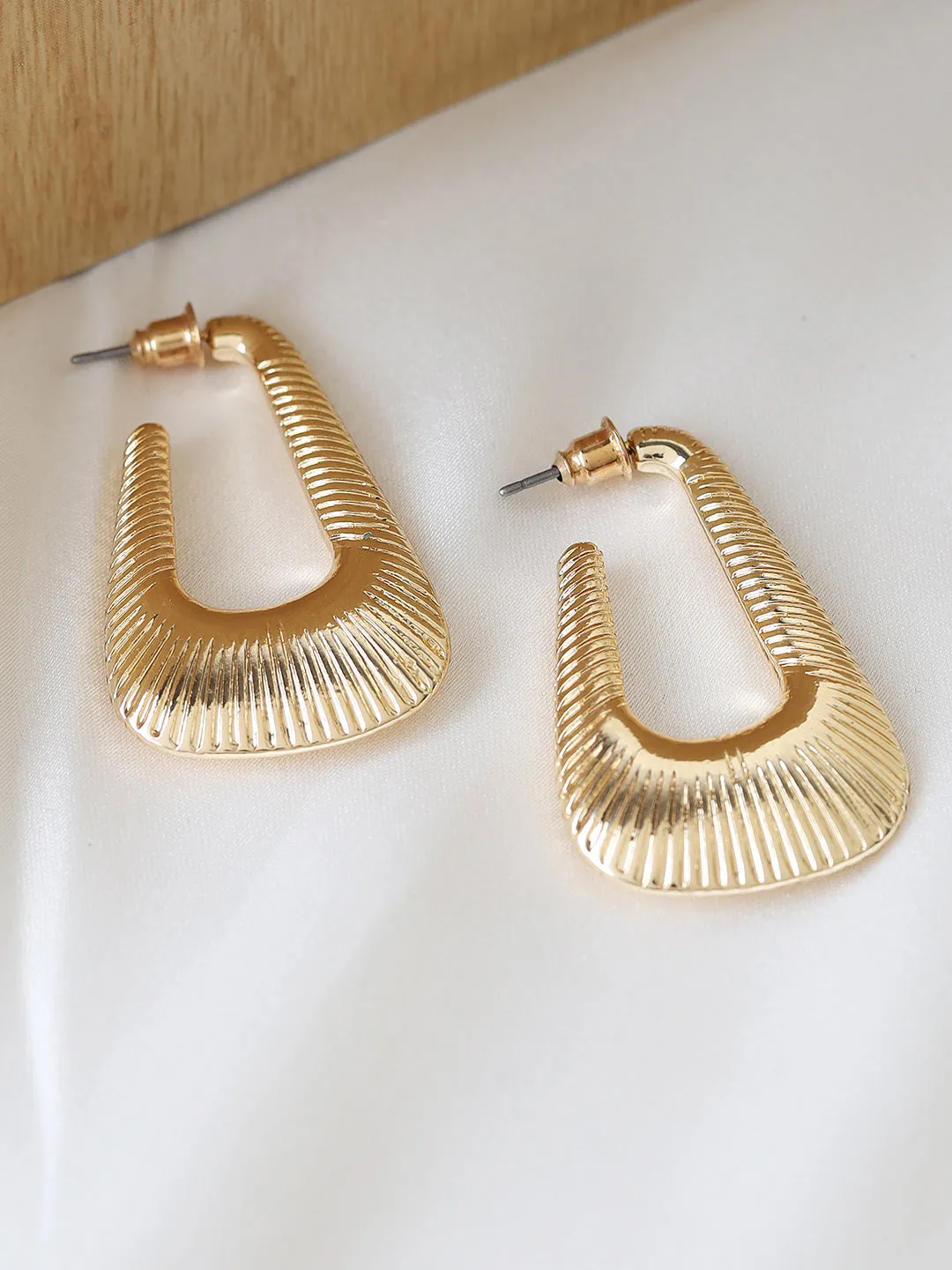 Textured Gold Earrings