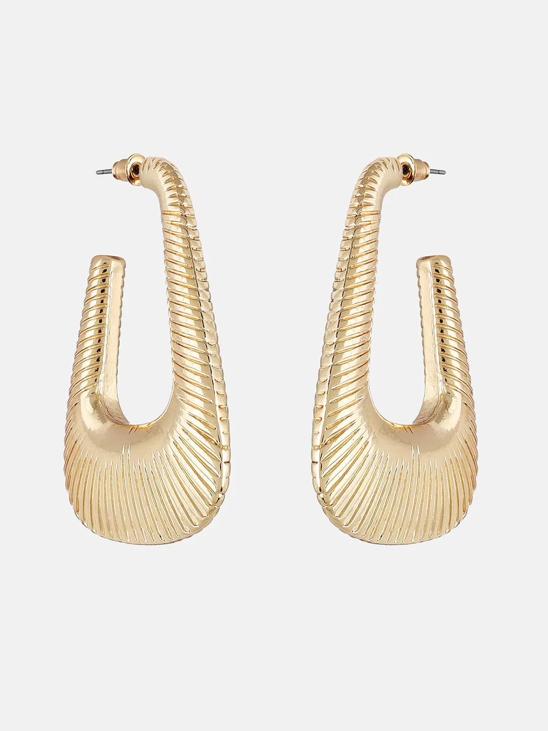 Textured Gold Earrings