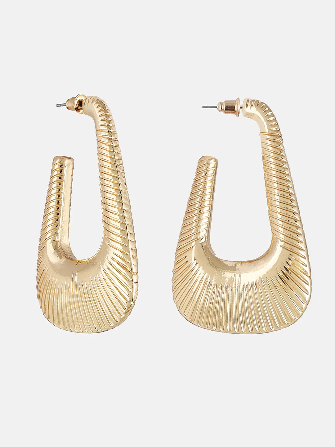 Textured Gold Earrings