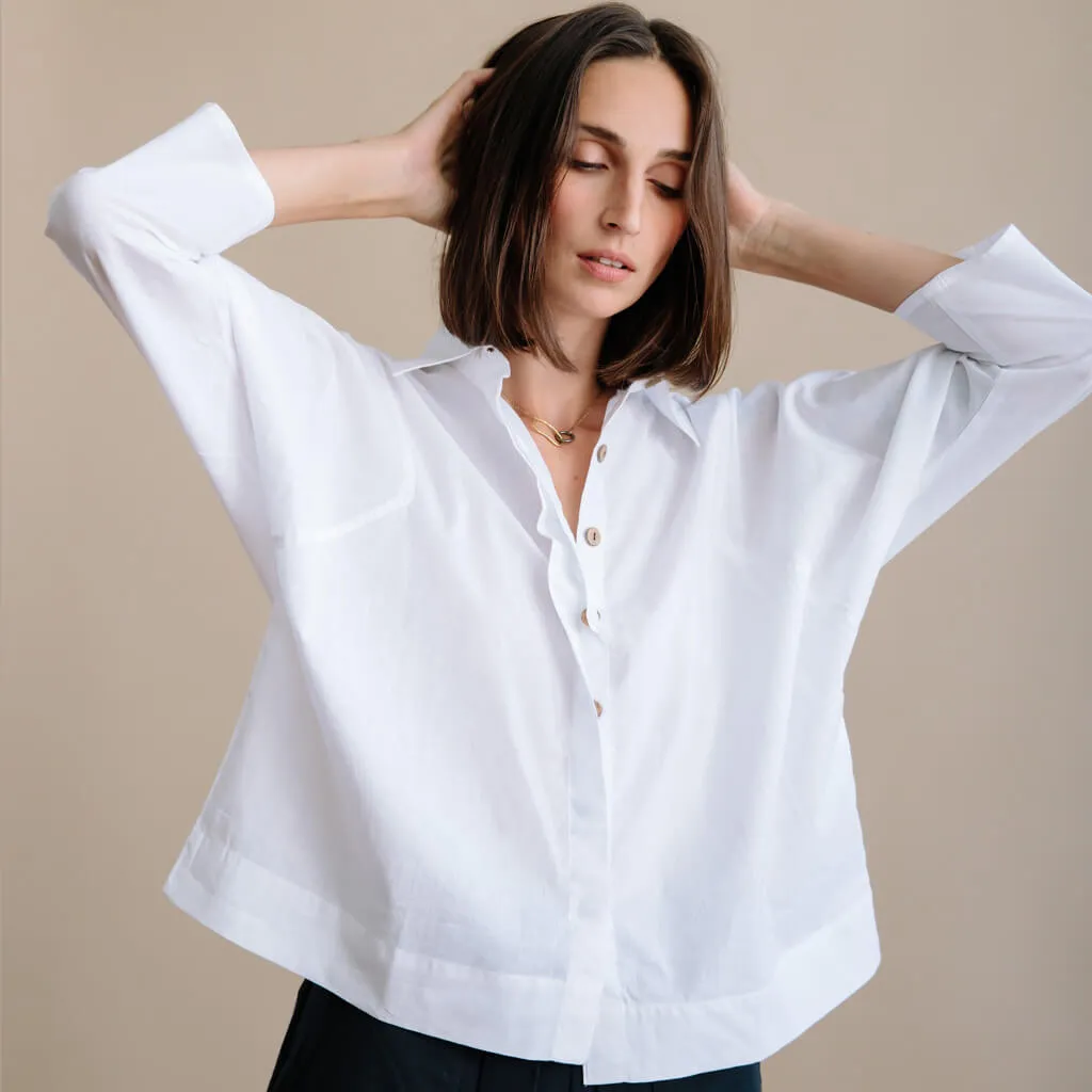 The Boxy Shirt - White