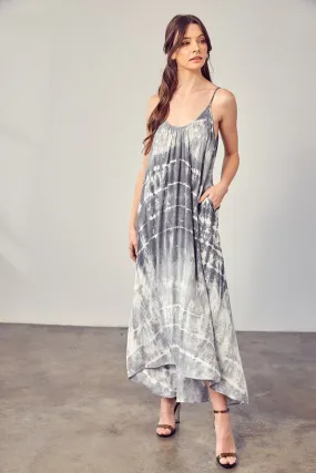 TIE DYE CAMI MAXI DRESS