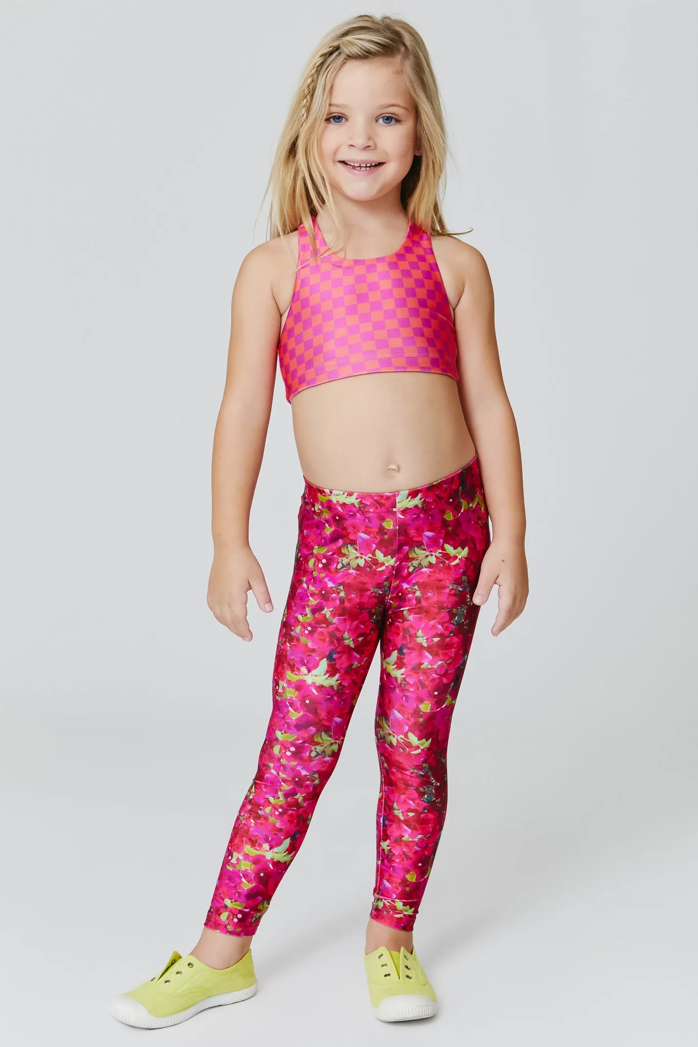 Toddler Leggings in Bougainvillea