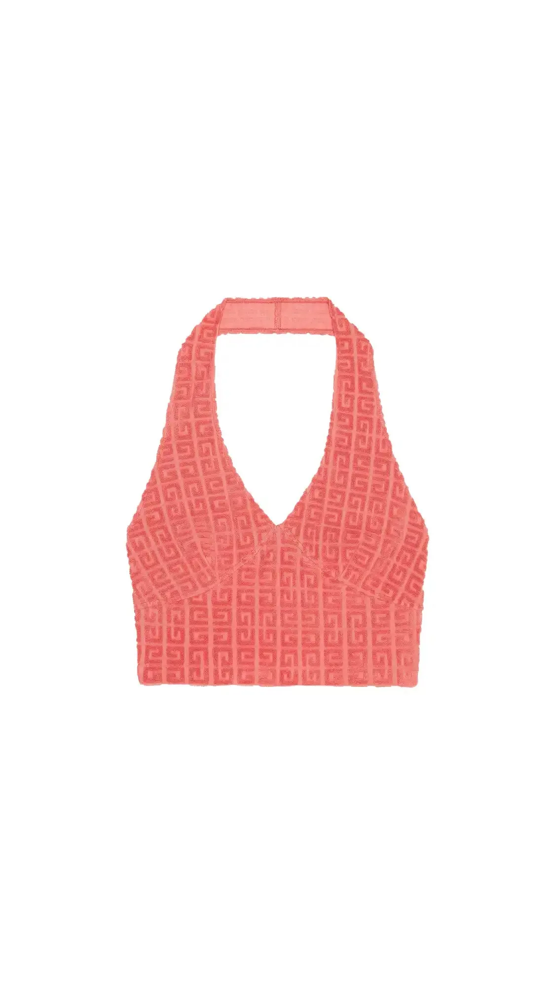 Top in 4G Cotton Towelling - Coral