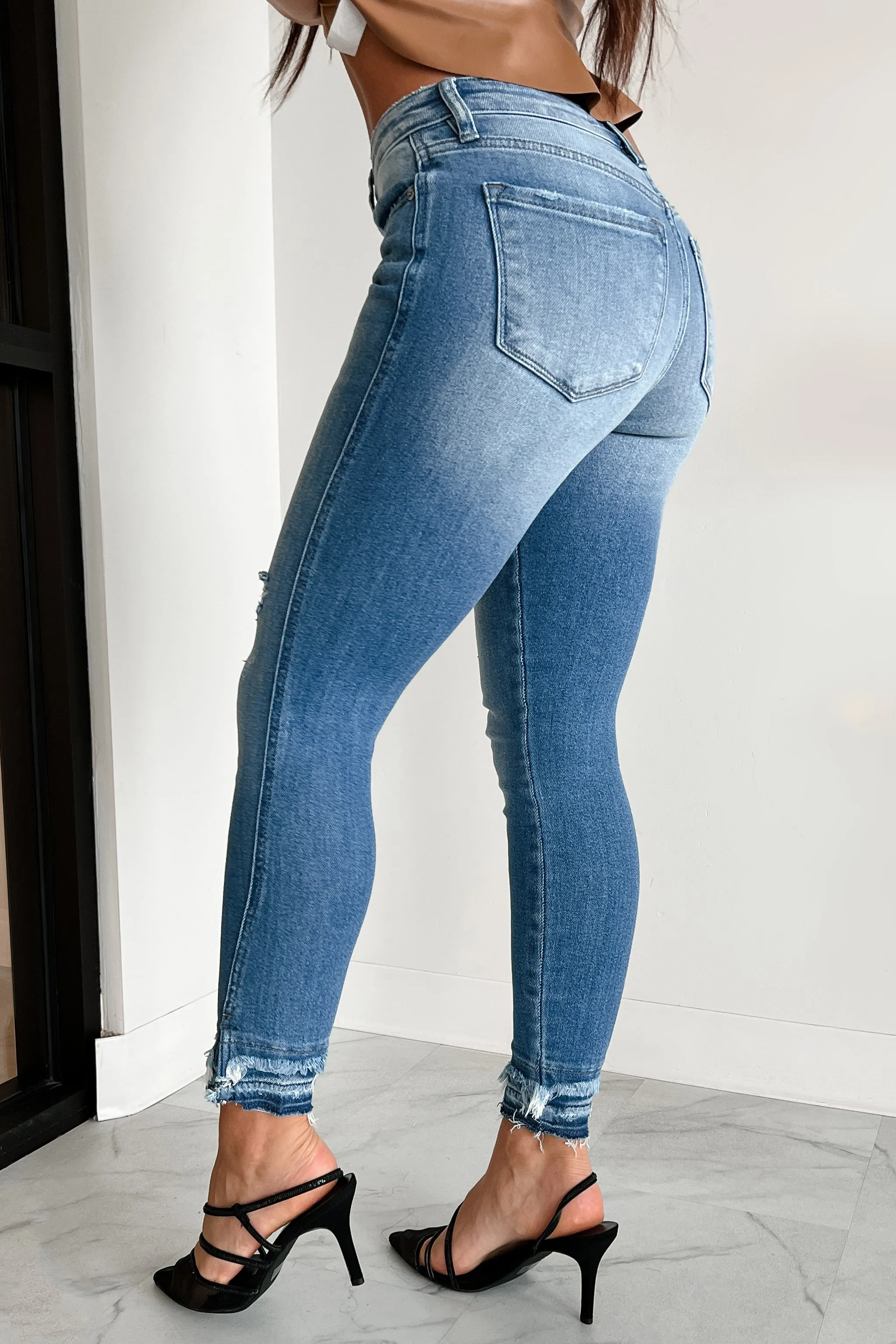 Trevina High Rise Skinny Ankle Kancan Jeans (Medium)