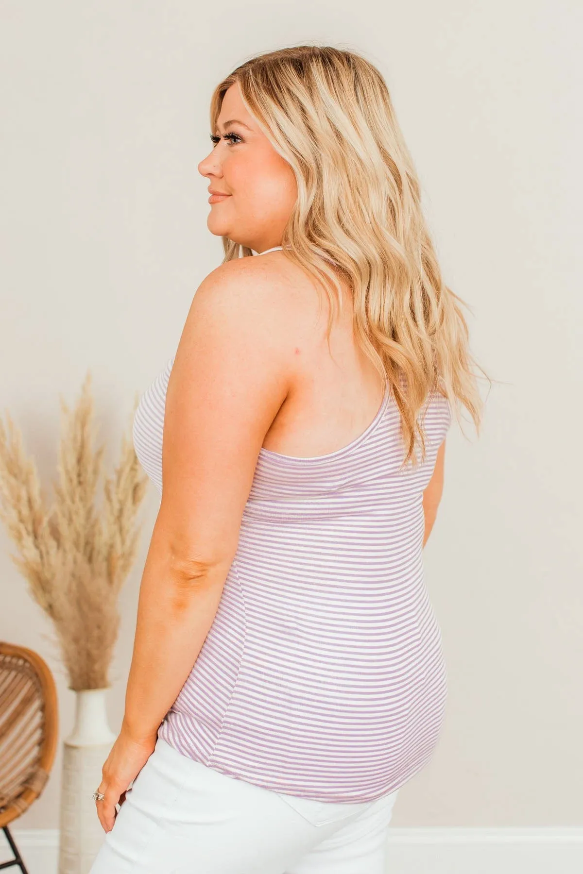 Tried And True Striped Tank- Lilac