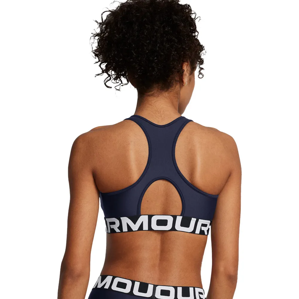 Under Armour HeatGear Armour Mid Branded Women's Sports Bra - AW24