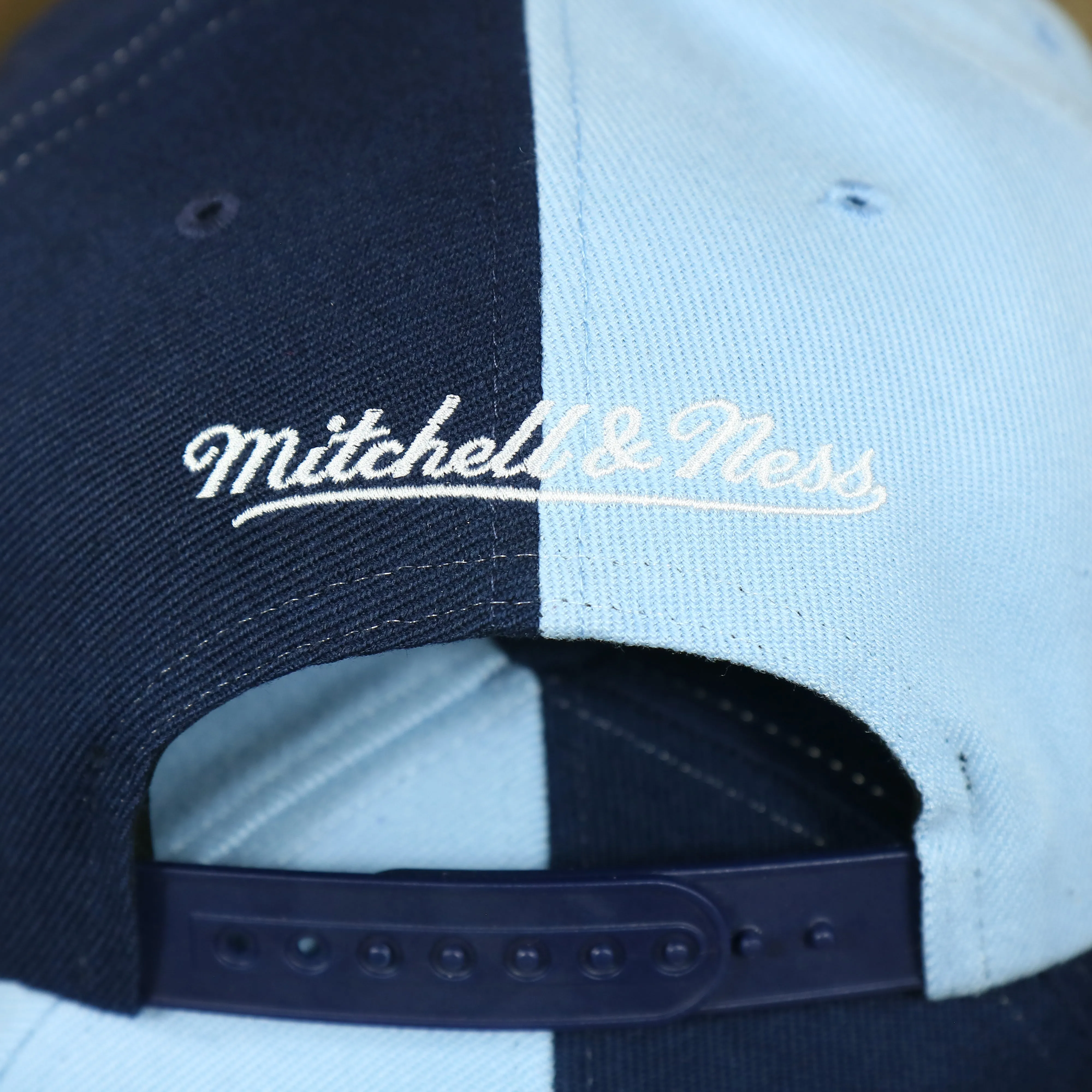 University of North Carolina Tar Heels Retroline Logo Outline Vintage Snapback Hat | Mitchell and Ness Tar Heels Snap Cap