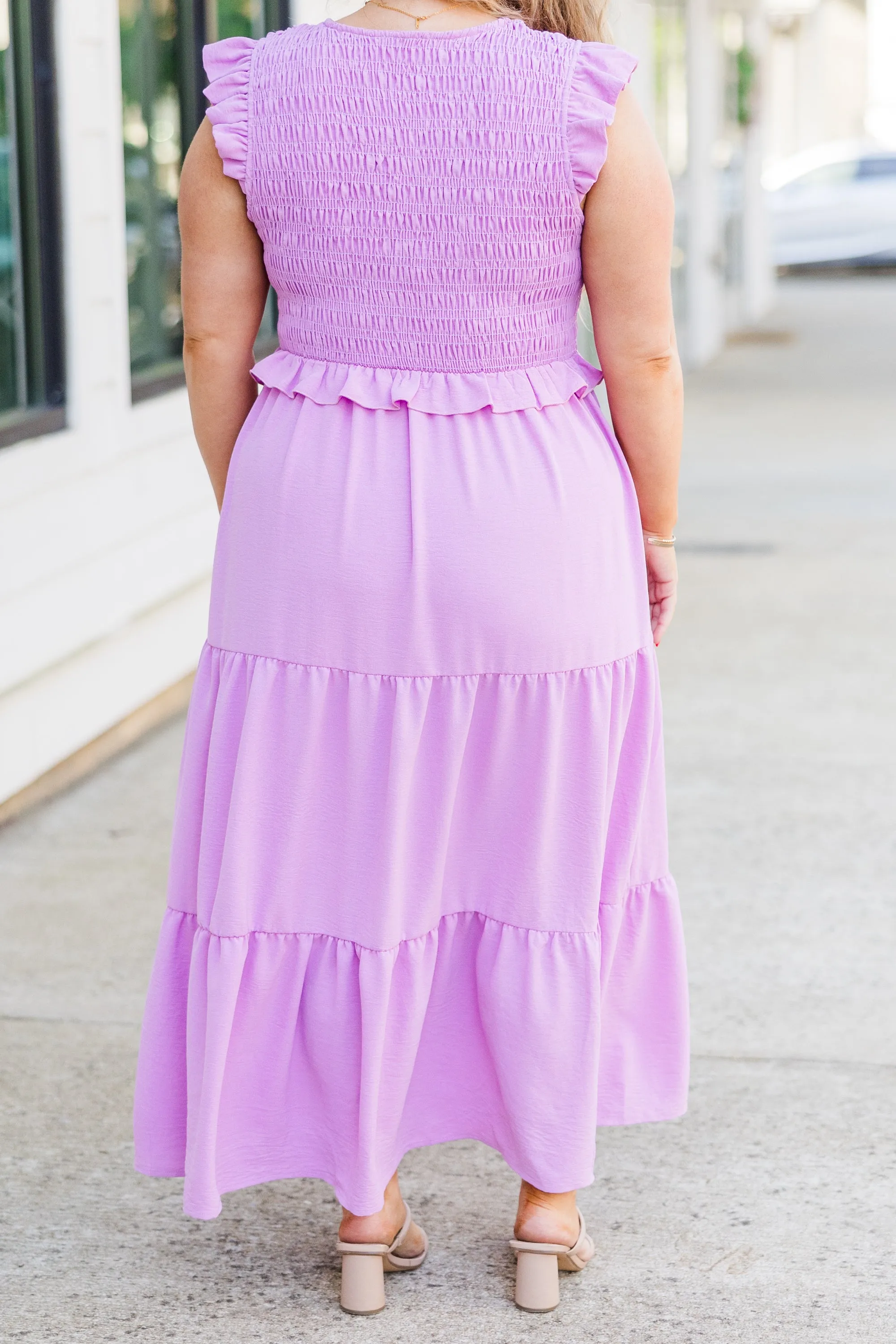 Untamed Beauty Midi Dress, Lavender