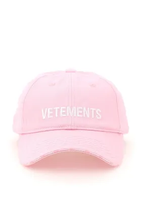 Vetements Logo Embroidered Cap