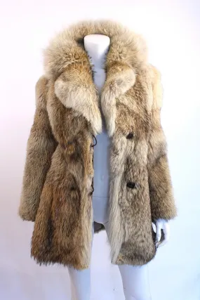 Vintage 70's Coyote Fur Coat