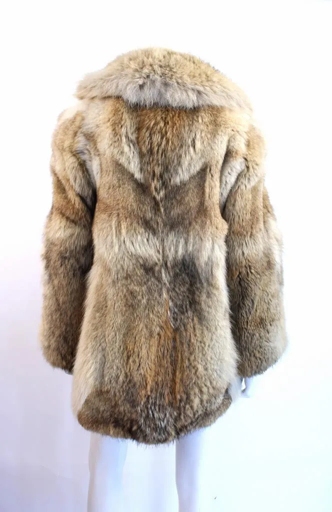 Vintage 70's Coyote Fur Coat