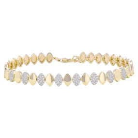 VIOLA OVAL PATTERN DIAMOND BRACELET