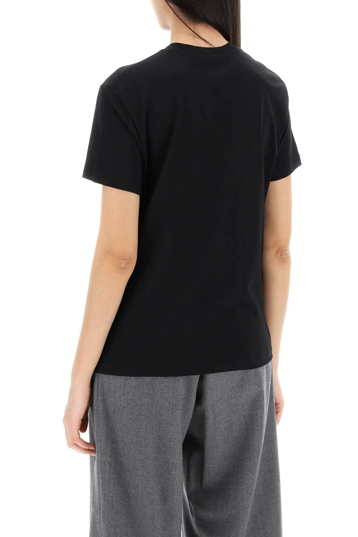 Wardrobe.nyc boxy crewneck t W1001R05 BLACK