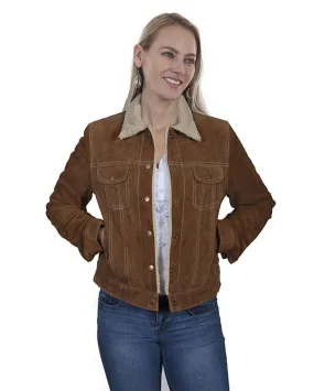 Women's Faux Shearling Jean Jacket