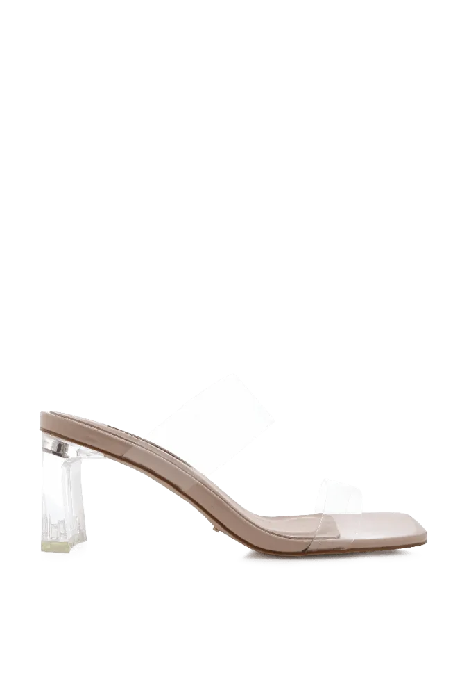 Xenia Heels - Nude Patent