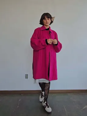 Yves Saint Laurent Coat - Bright Pink